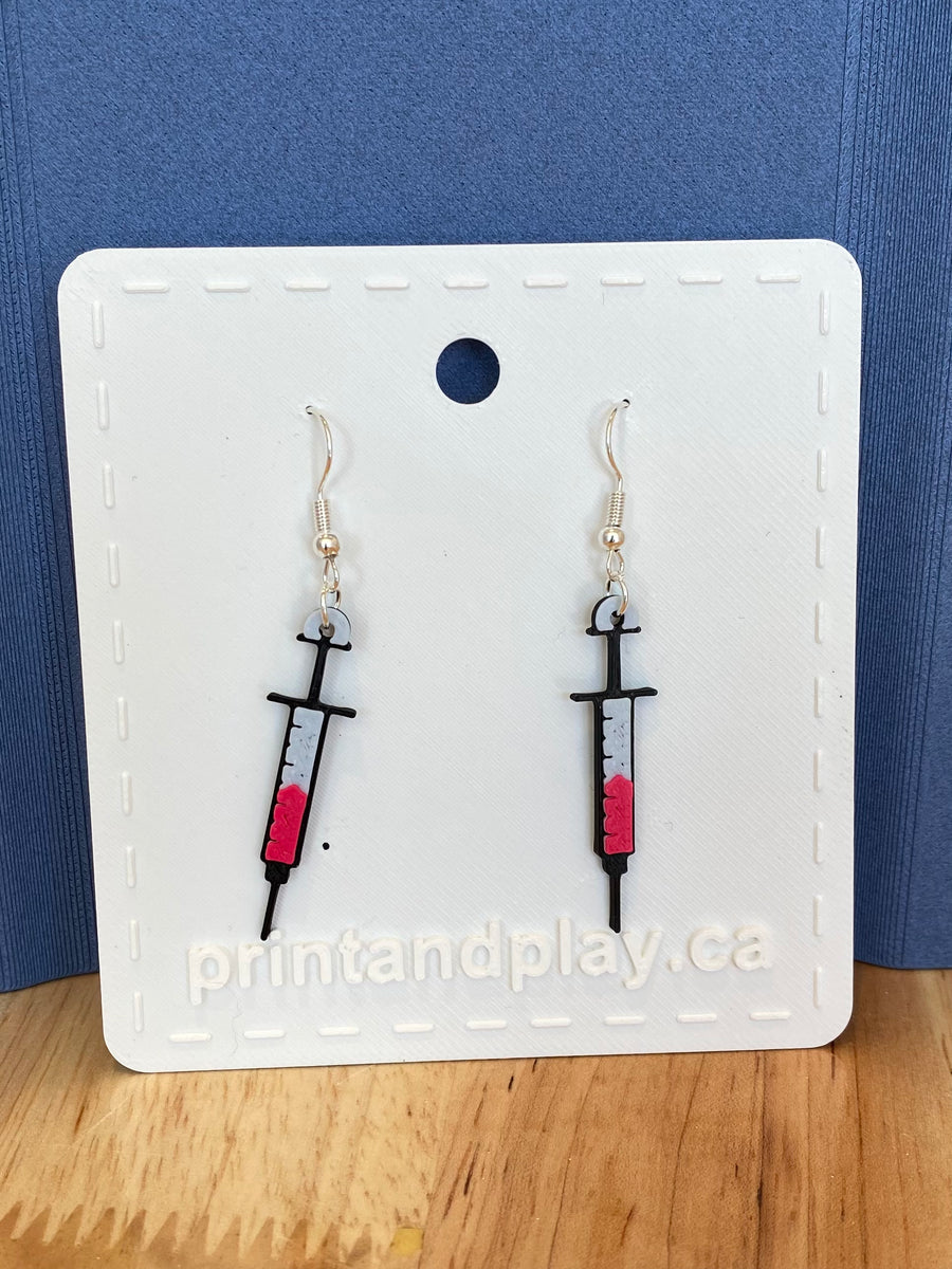 Syringe Earrings