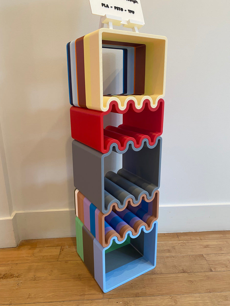 Cube Wave Shelves