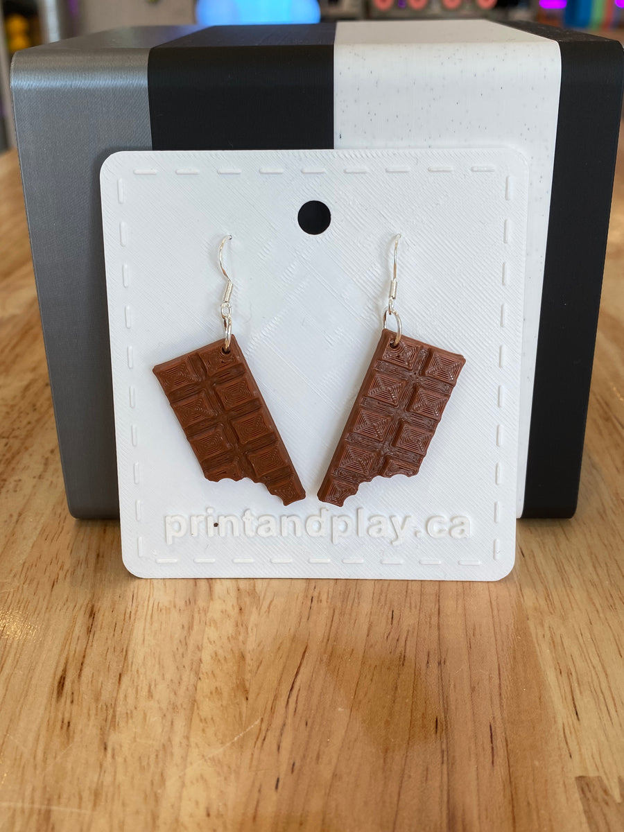 Chocolate Bar Earrings