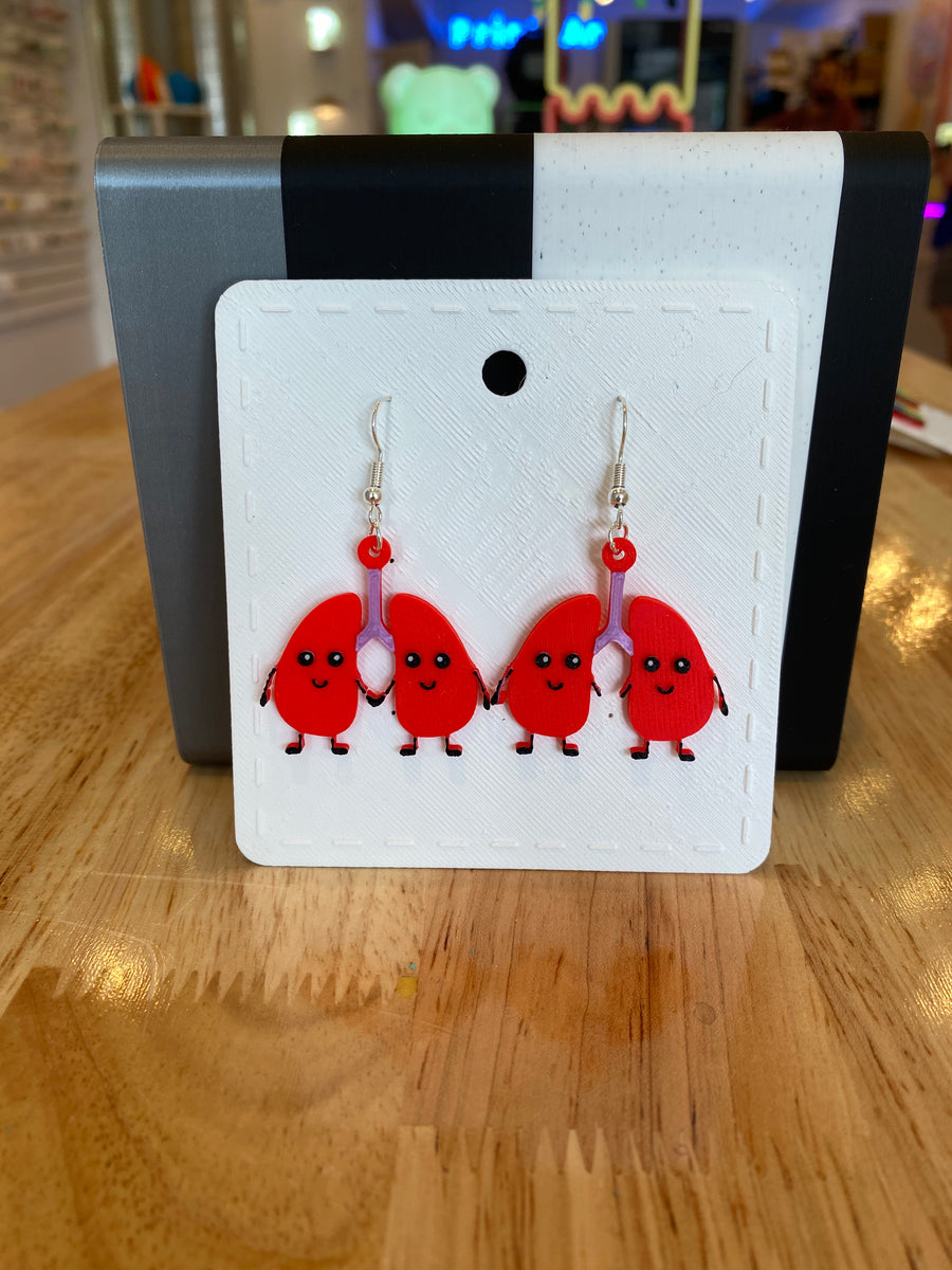 Cartoon Lung Earrings