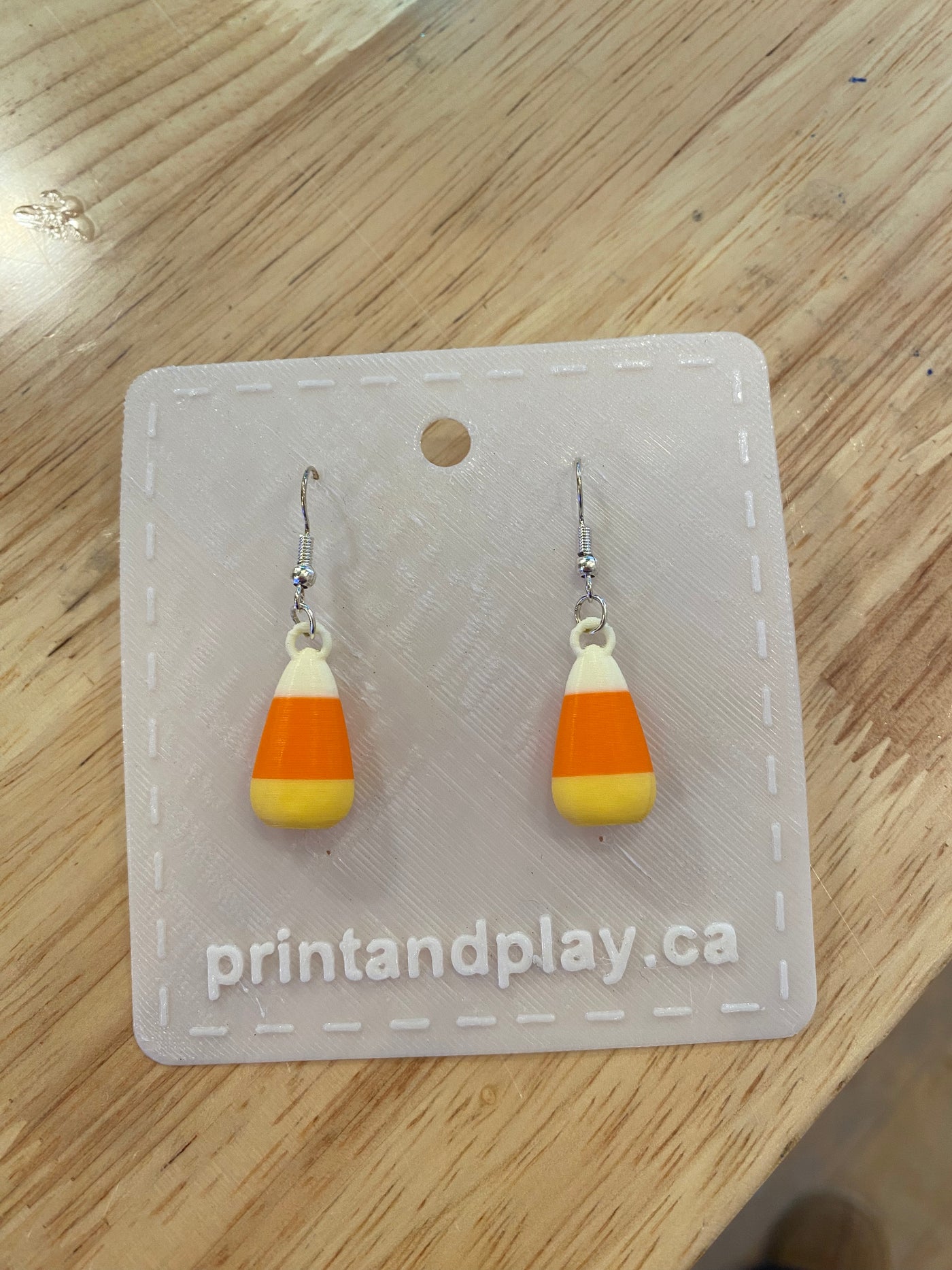Candy Corn Earrings