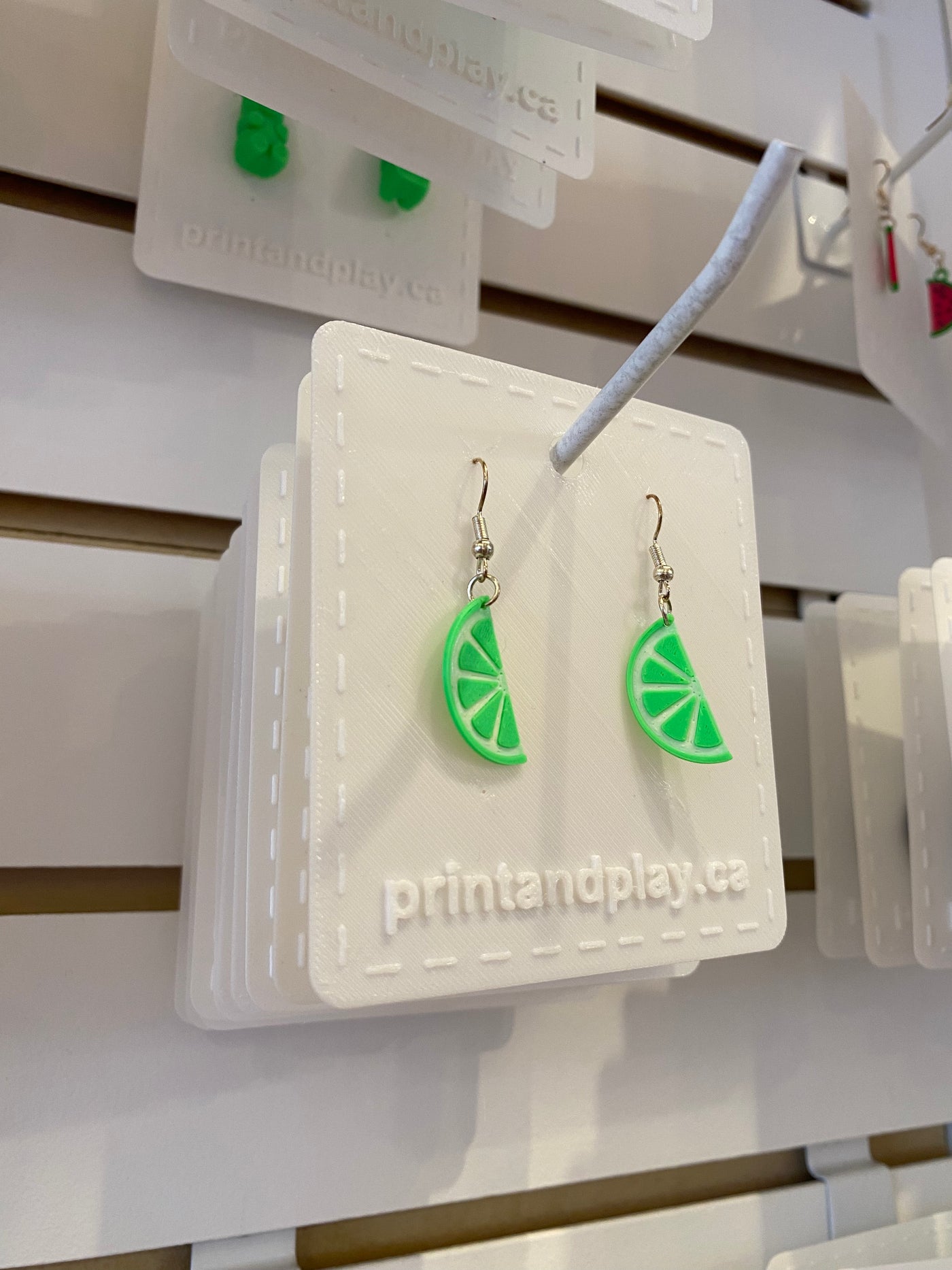 Lime Earrings - Print and Play