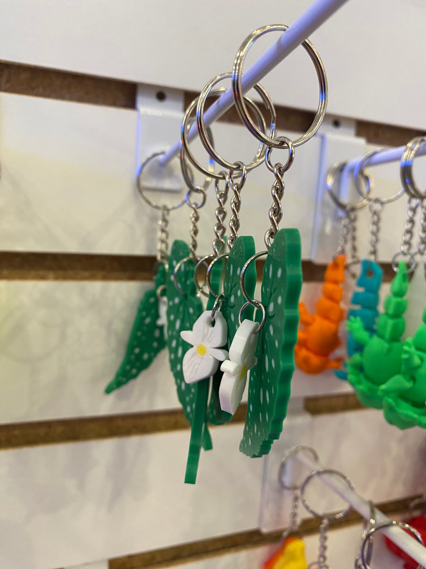 Leaf & Flower Keychain