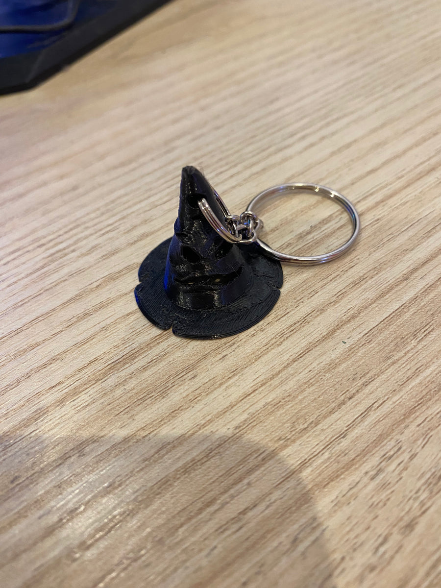 Spooky Witch Hat Keychain - Print and Play