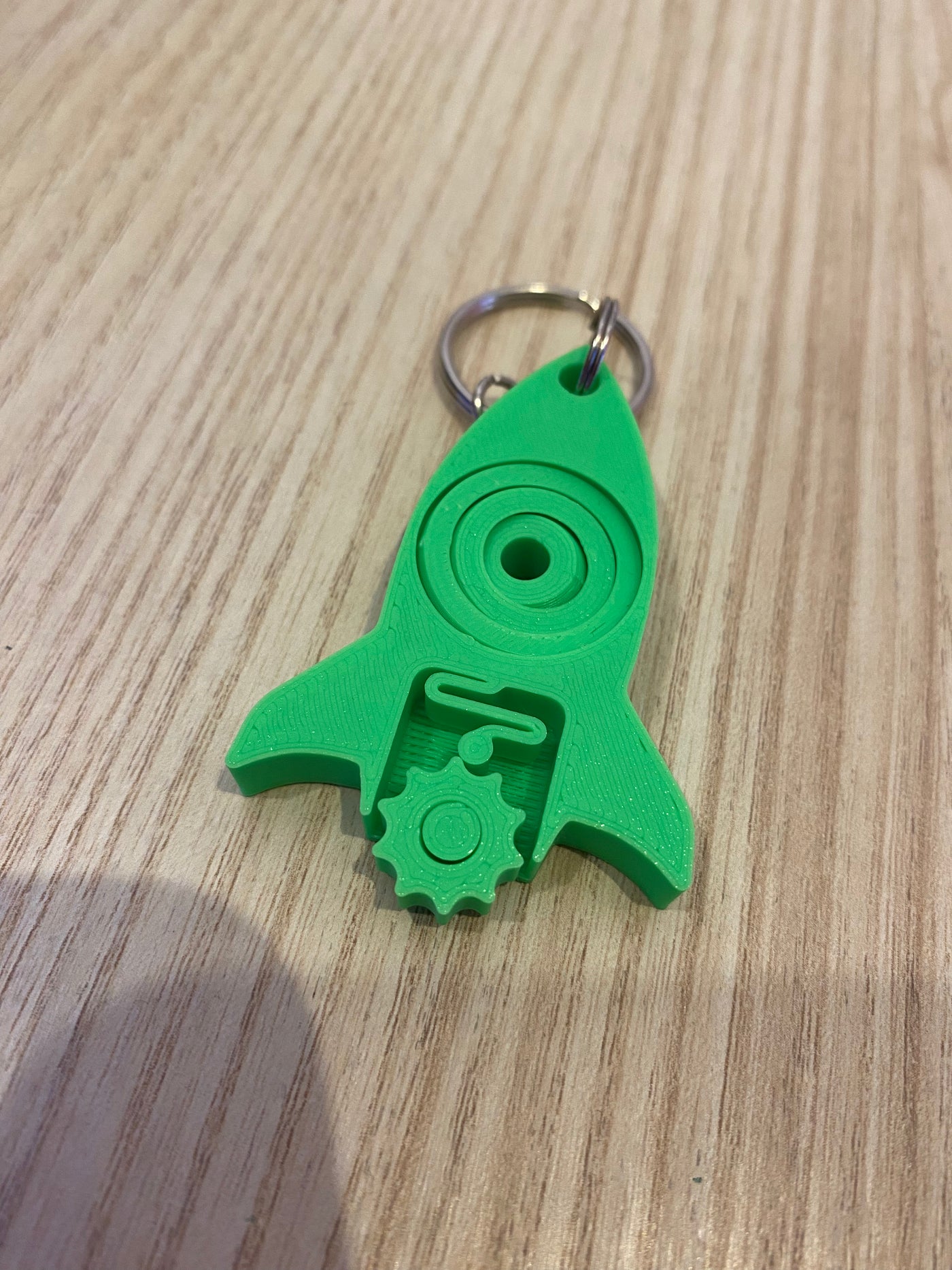 Rocket Fidget Keychain