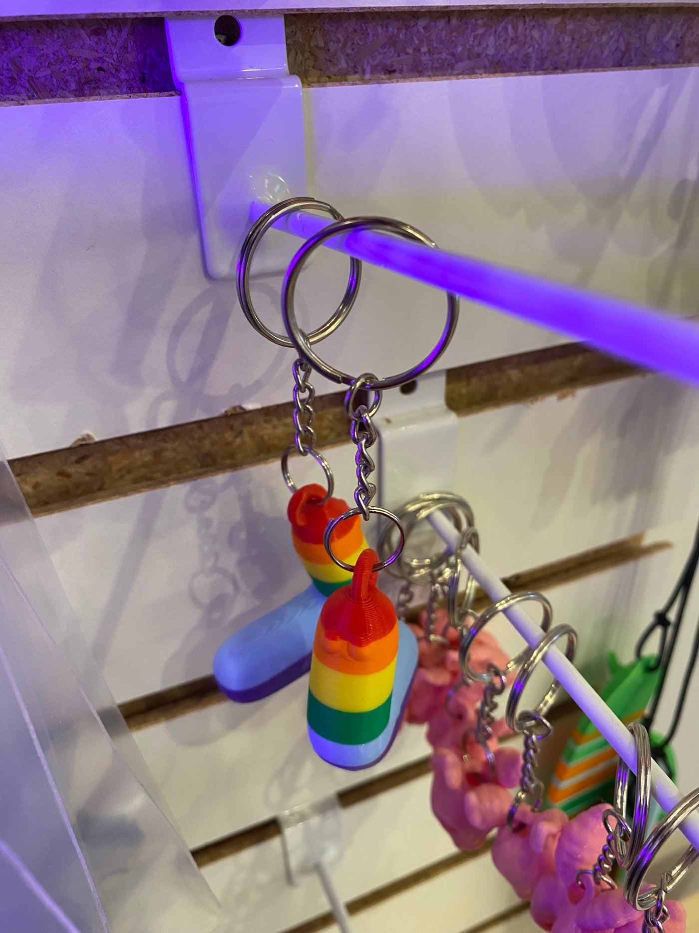 Pride Sock Keychain