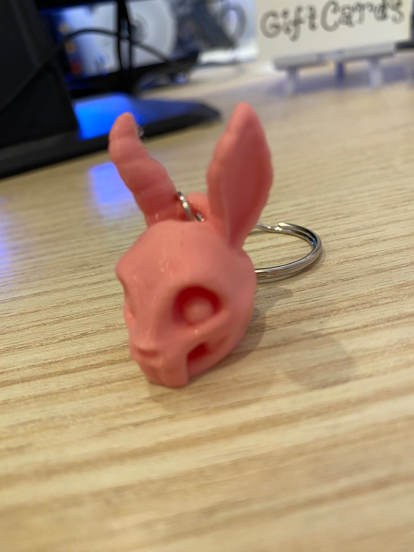 Rabbit Skull Keychain - Print and Play