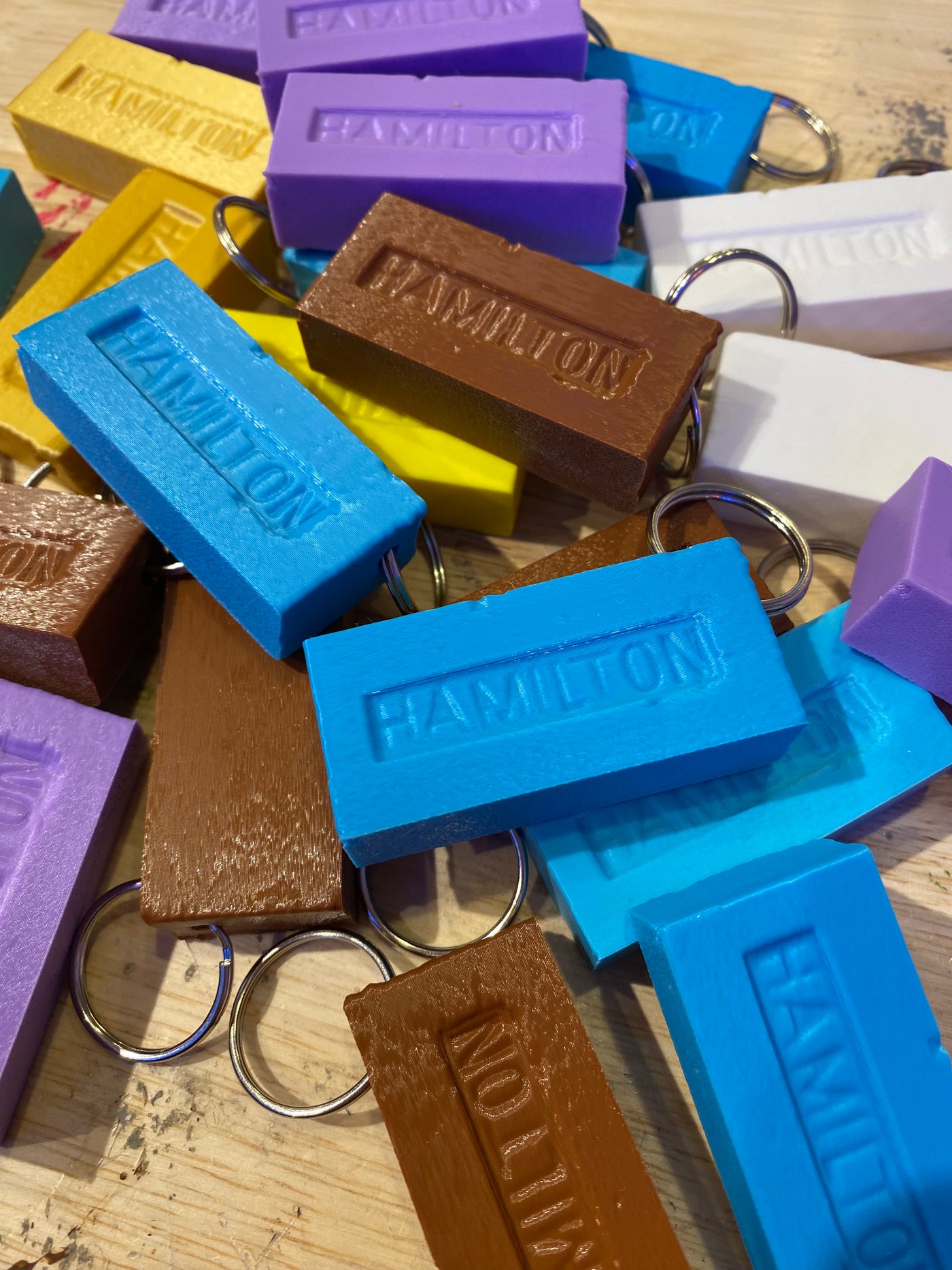 Hamilton Brick Keychain