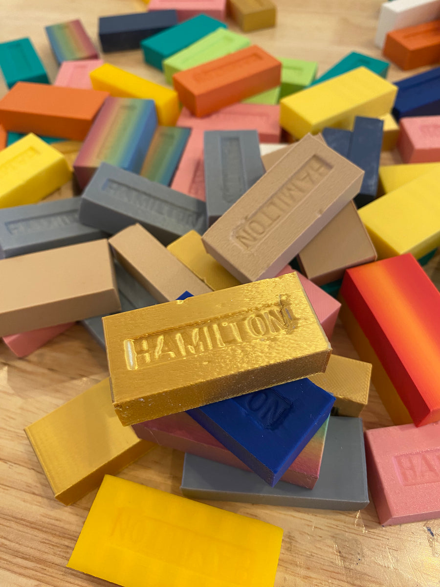 Hamilton Brick Block Set – 50 Piece Building Kit - Print and Play