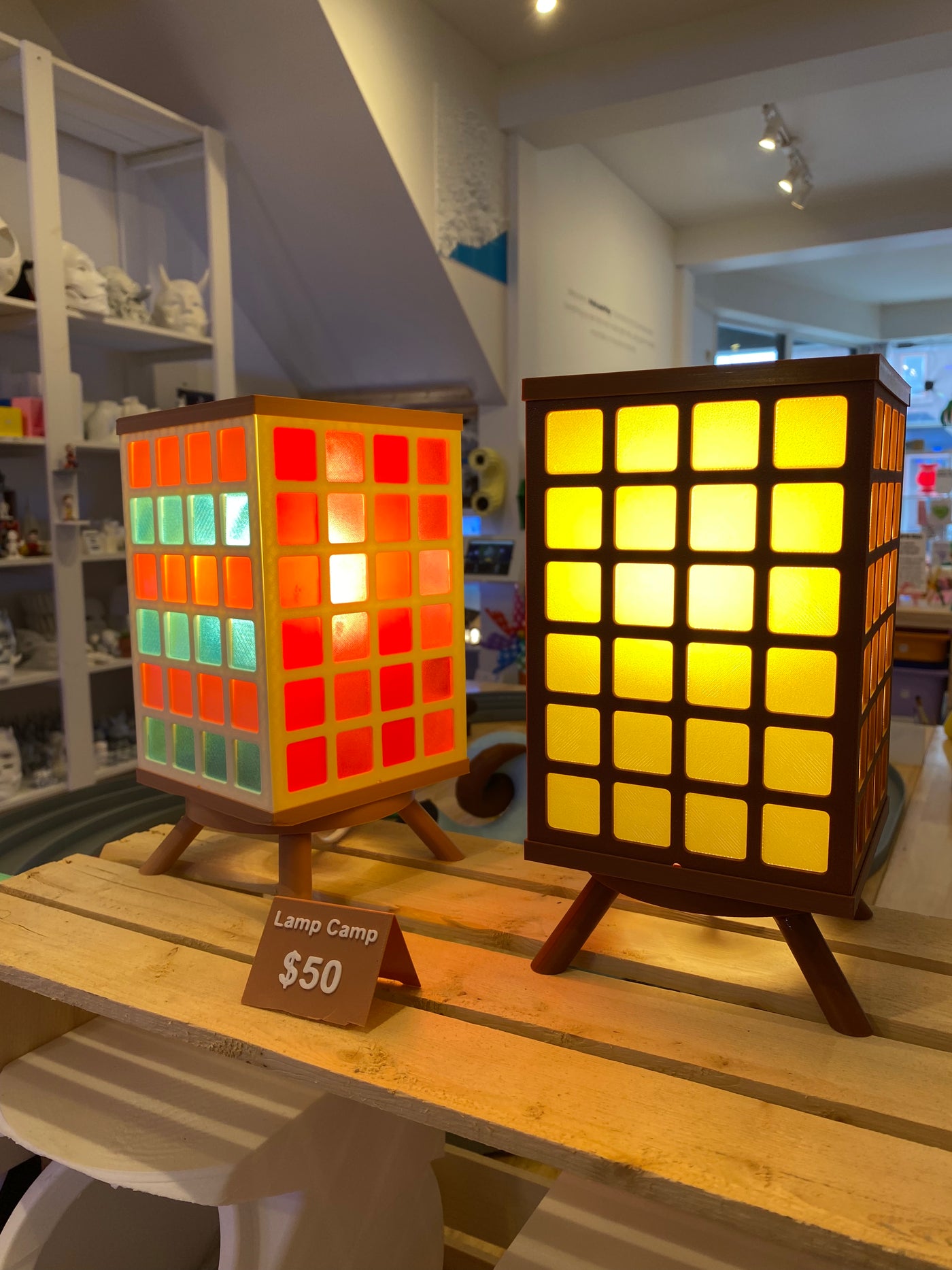 "Lamp Camp" Mosaic Lamp