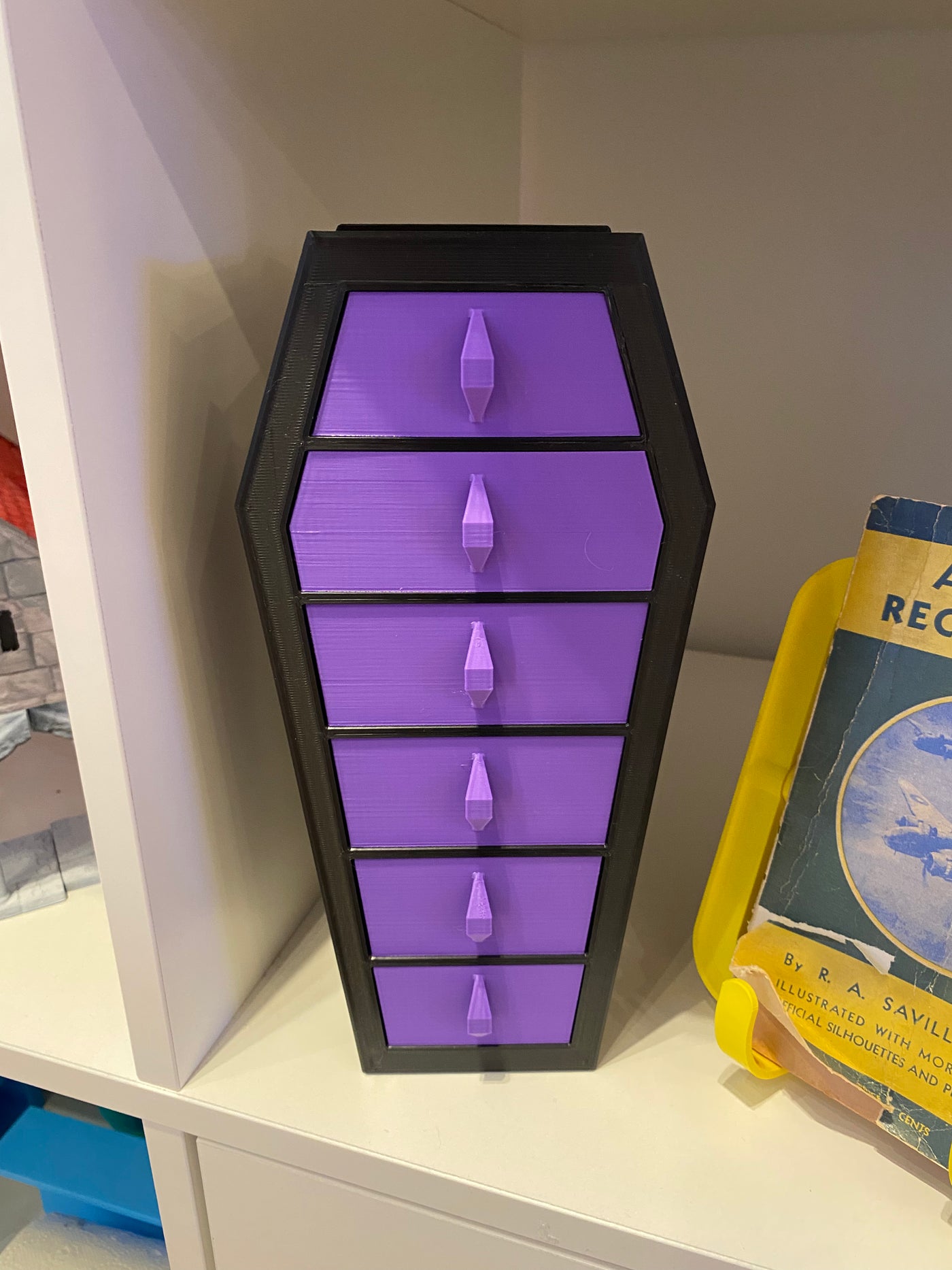 Coffin Shaped Jewelry Container - Print and Play