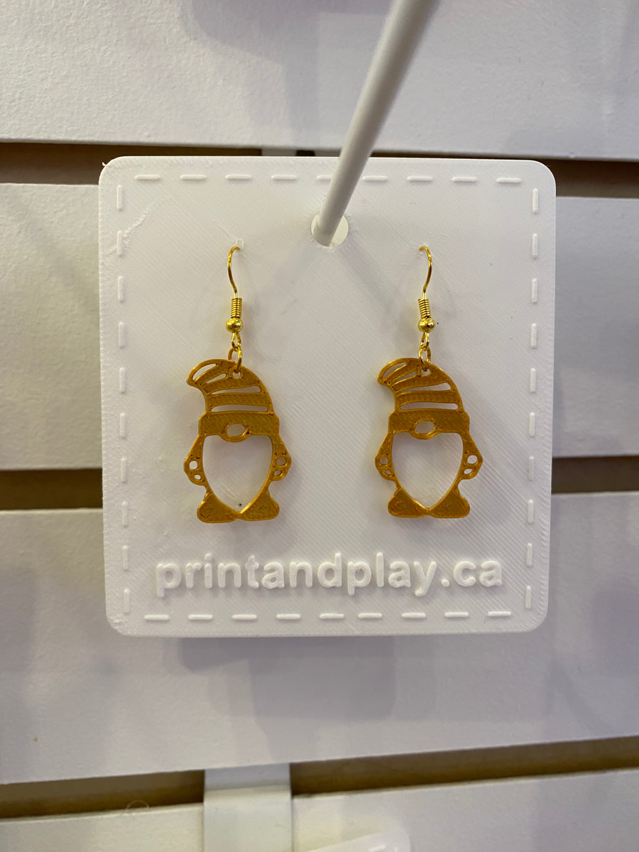 Santa Earrings - Print and Play