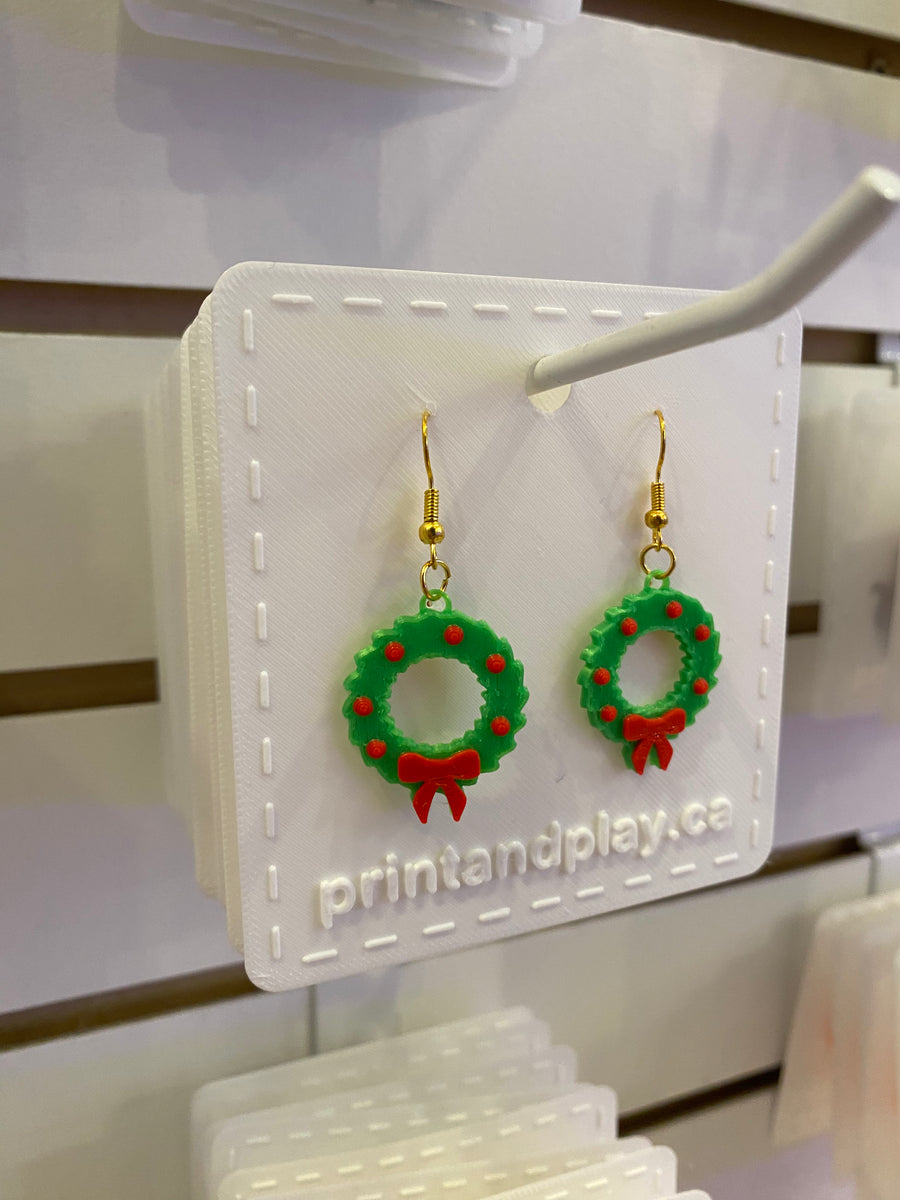 Wreath Earrings - Print and Play
