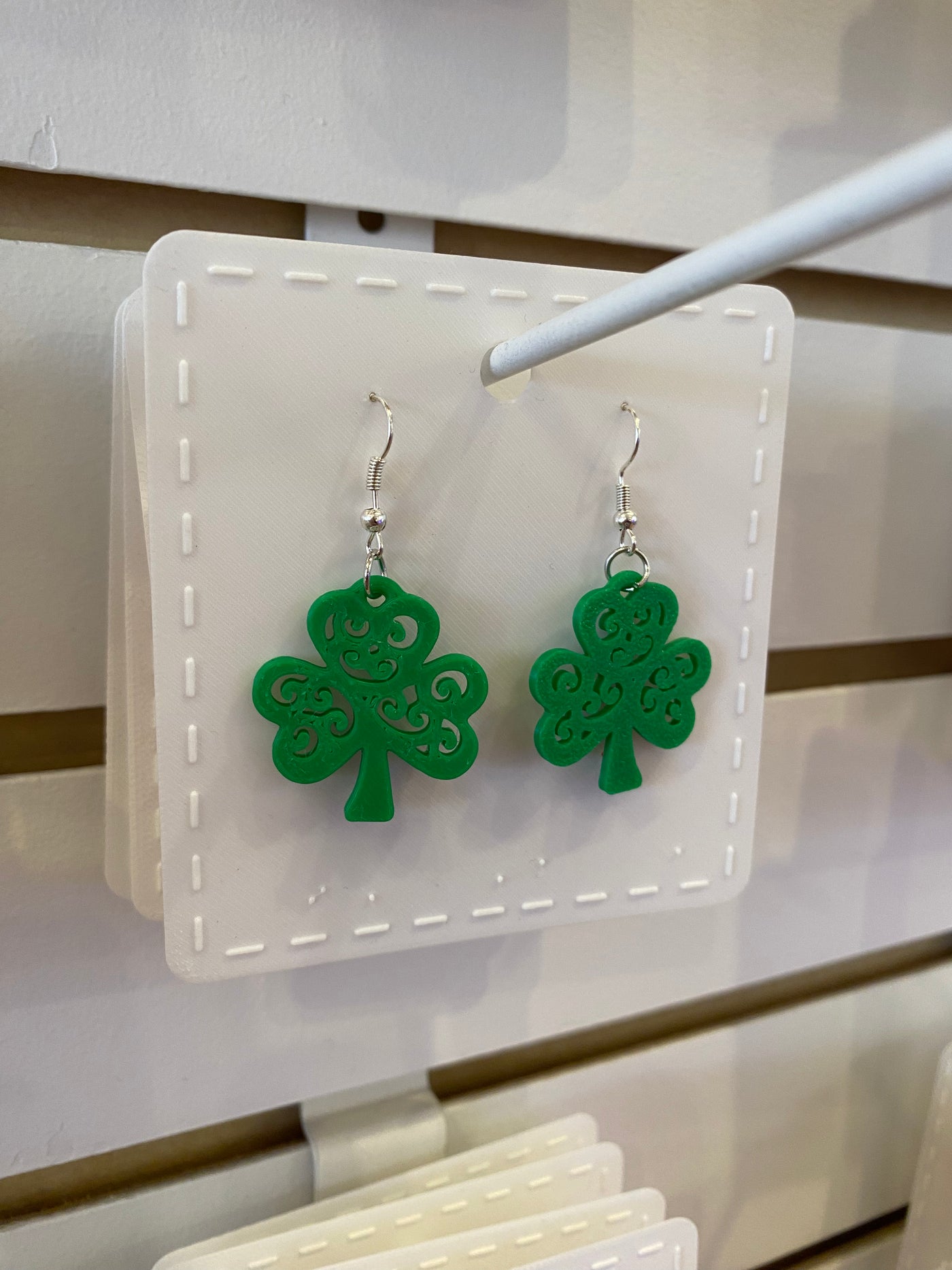 Swirly Shamrock Earrings