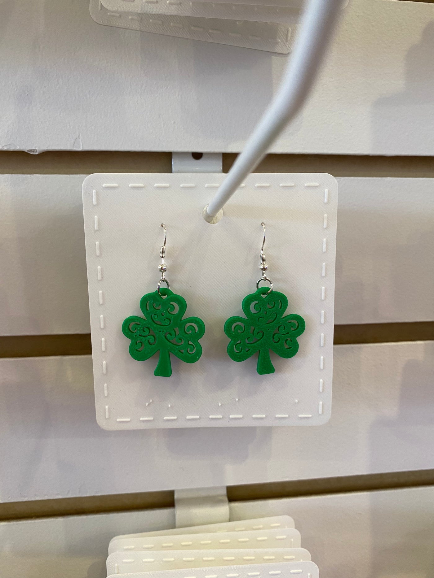 Swirly Shamrock Earrings - Print and Play