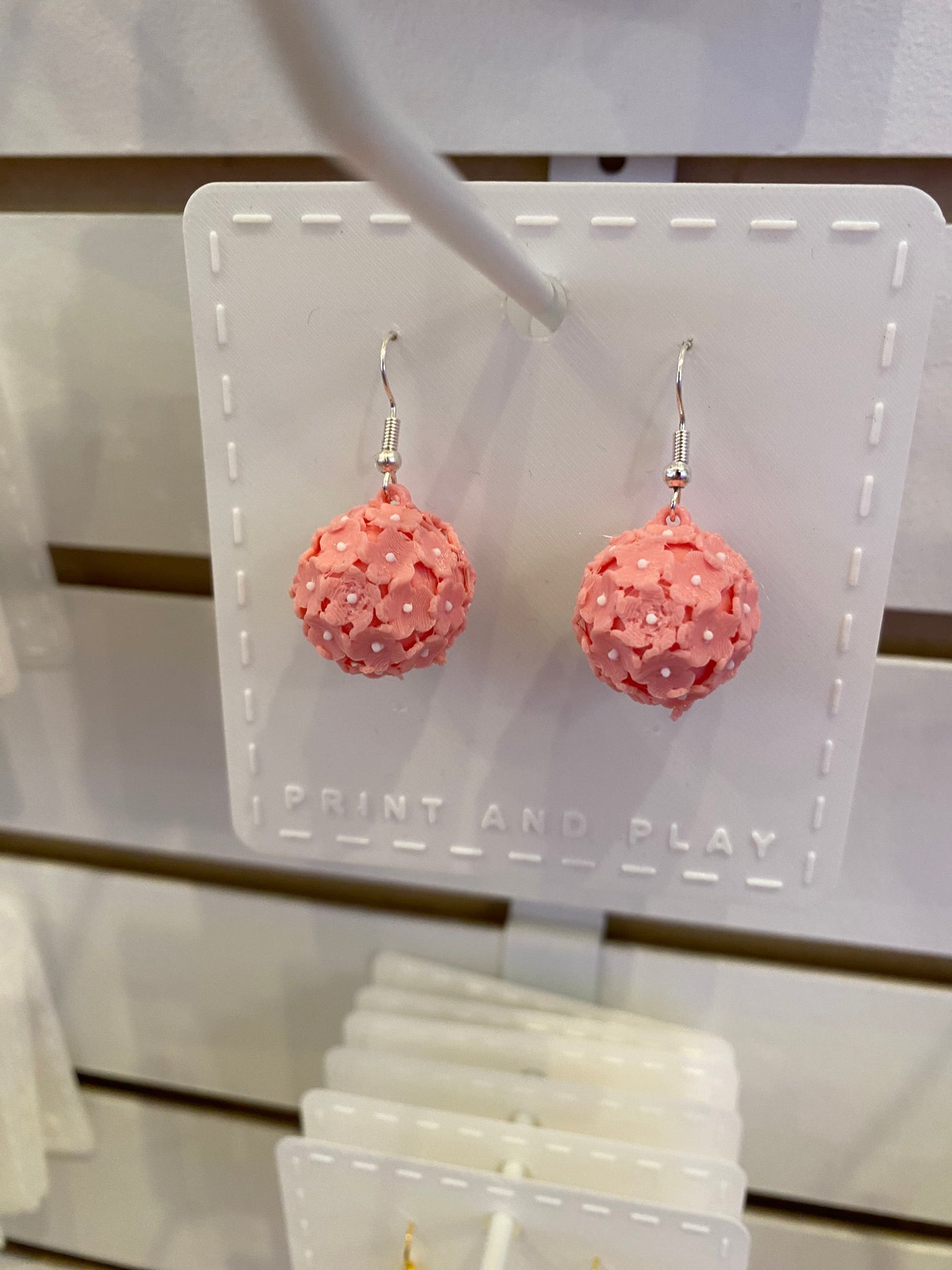 Flower Ball Earrings