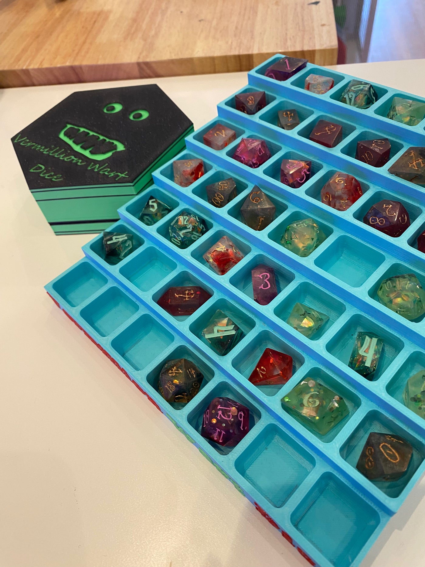 Vermillion Wart Dice Set