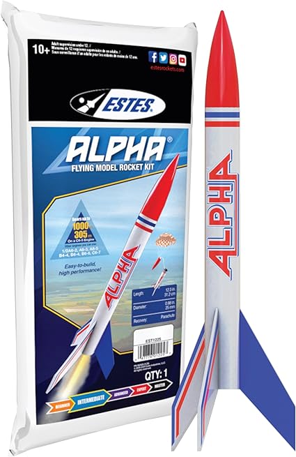 Alpha Flying Model Rocket Kit - Print and Play