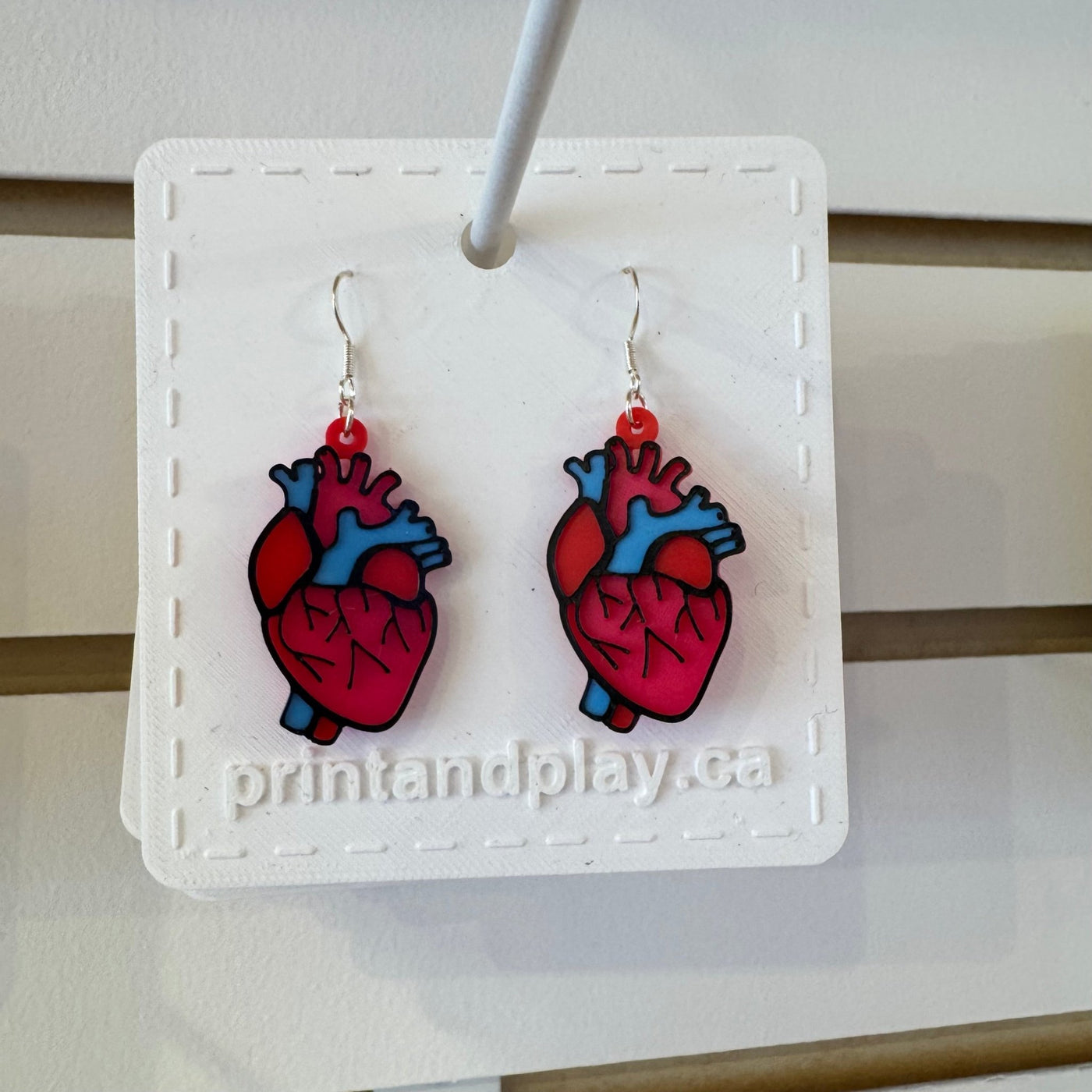 Anatomical Heart Earrings - Print and Play