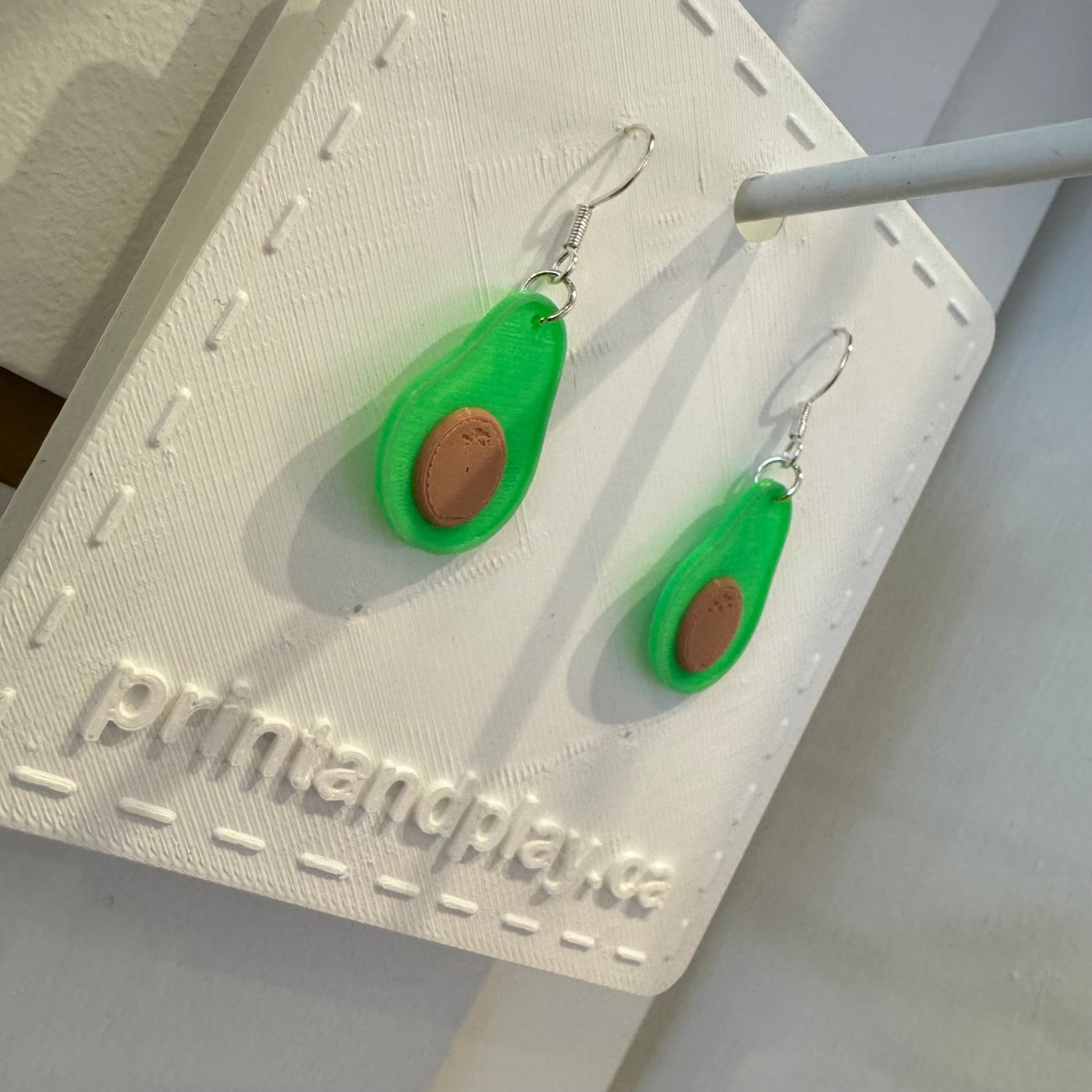 Avocado Earrings - Print and Play