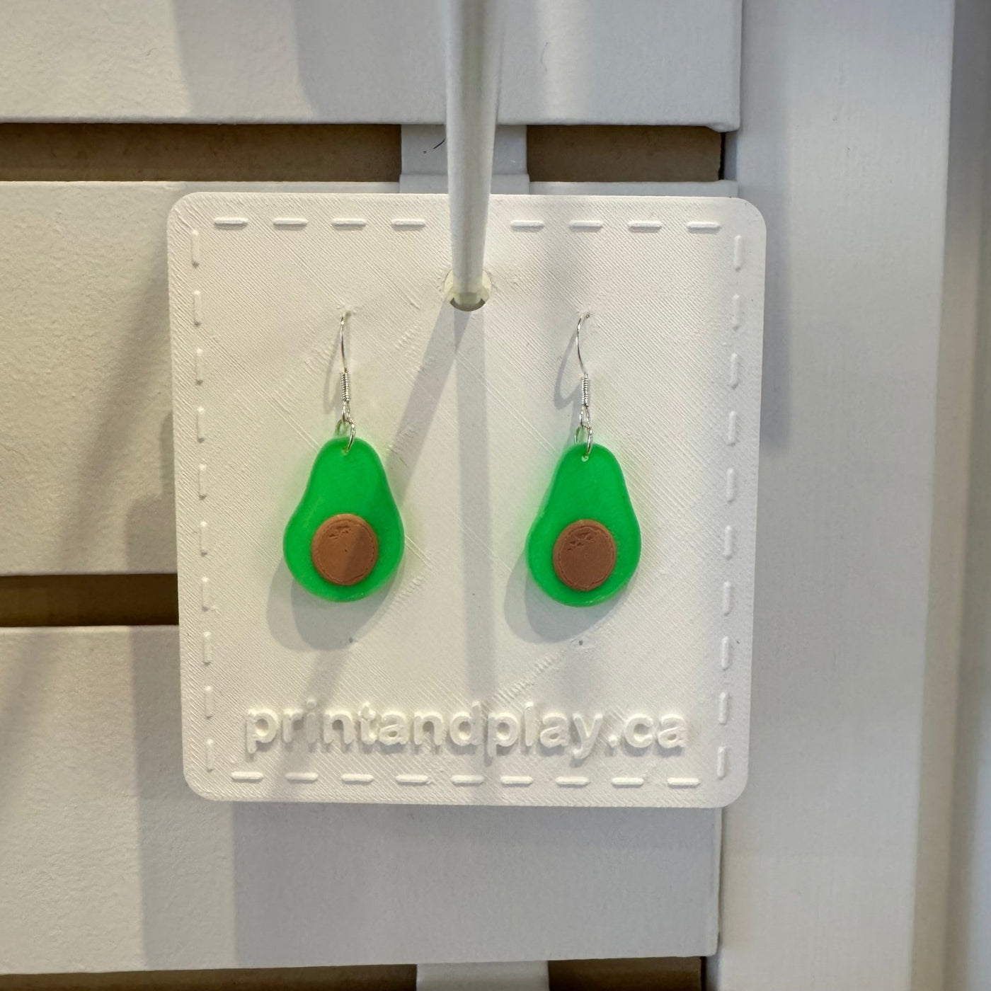 Avocado Earrings - Print and Play