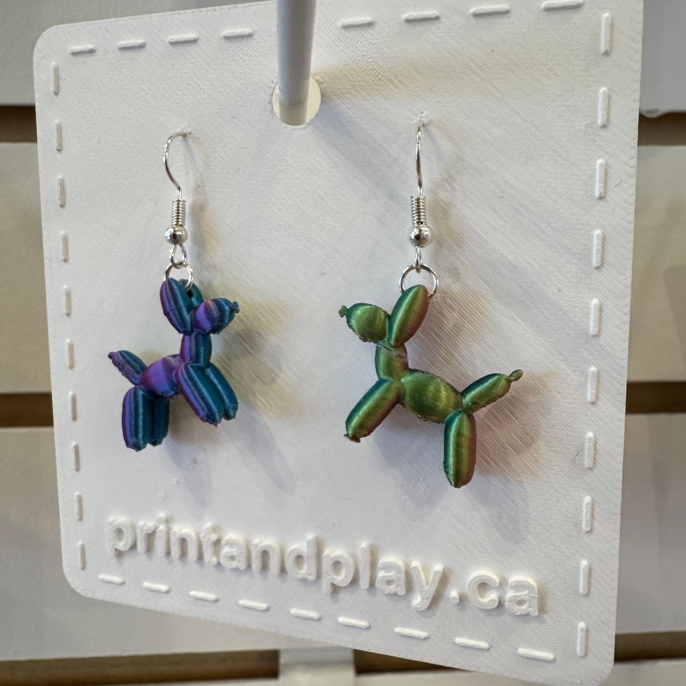 Ballon Dog Earrings - Print and Play
