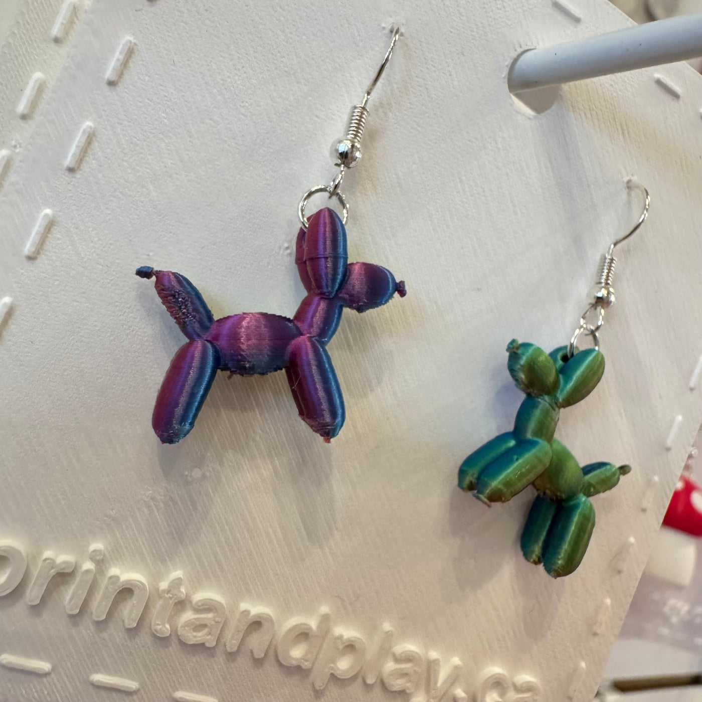 Ballon Dog Earrings - Print and Play
