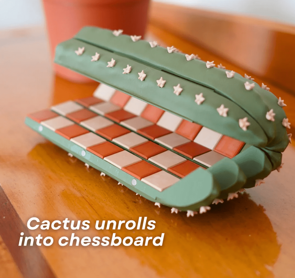 CactiChess - Magnetic Roll Up Cactus Chess by ForgeCore - Print and Play