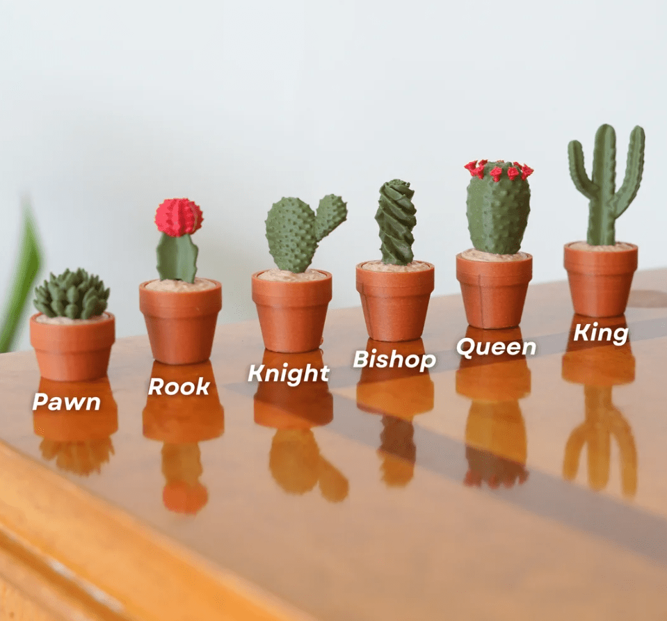 CactiChess - Magnetic Roll Up Cactus Chess by ForgeCore - Print and Play