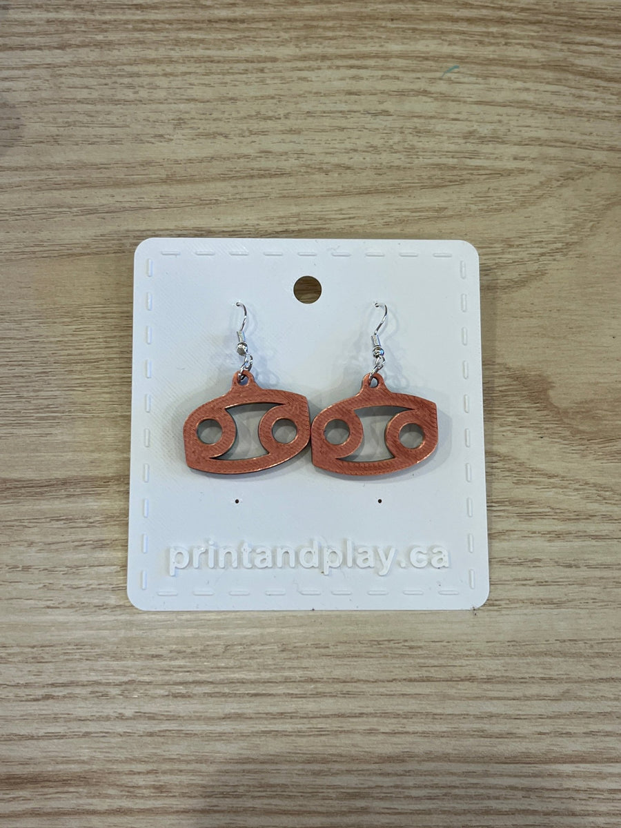 Cancer Earrings - Print and Play