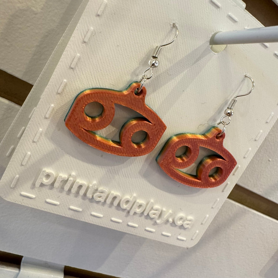 Cancer Earrings - Print and Play