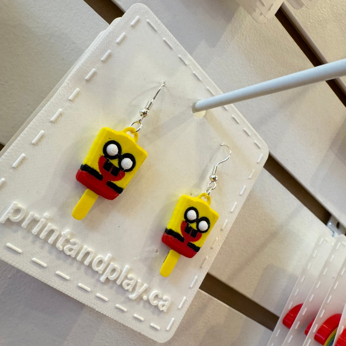 Cartoon Pop Earrings - Print and Play