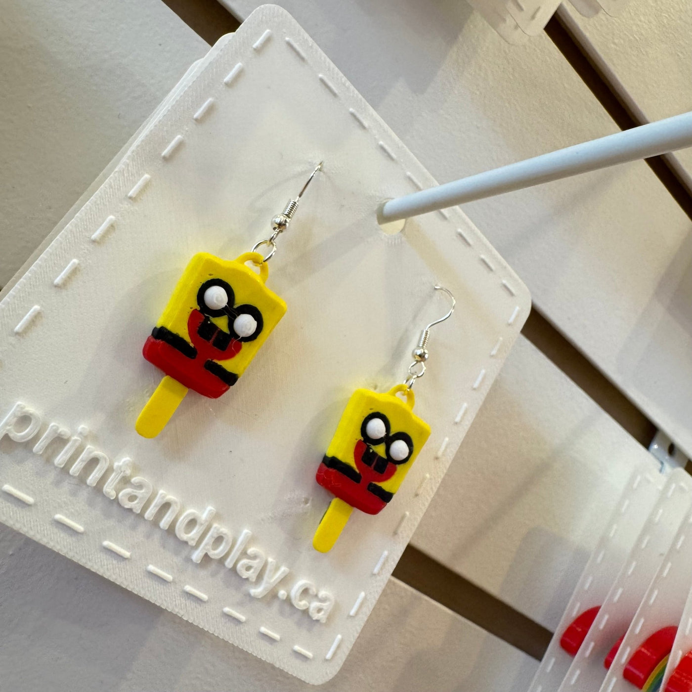 Cartoon Pop Earrings - Print and Play