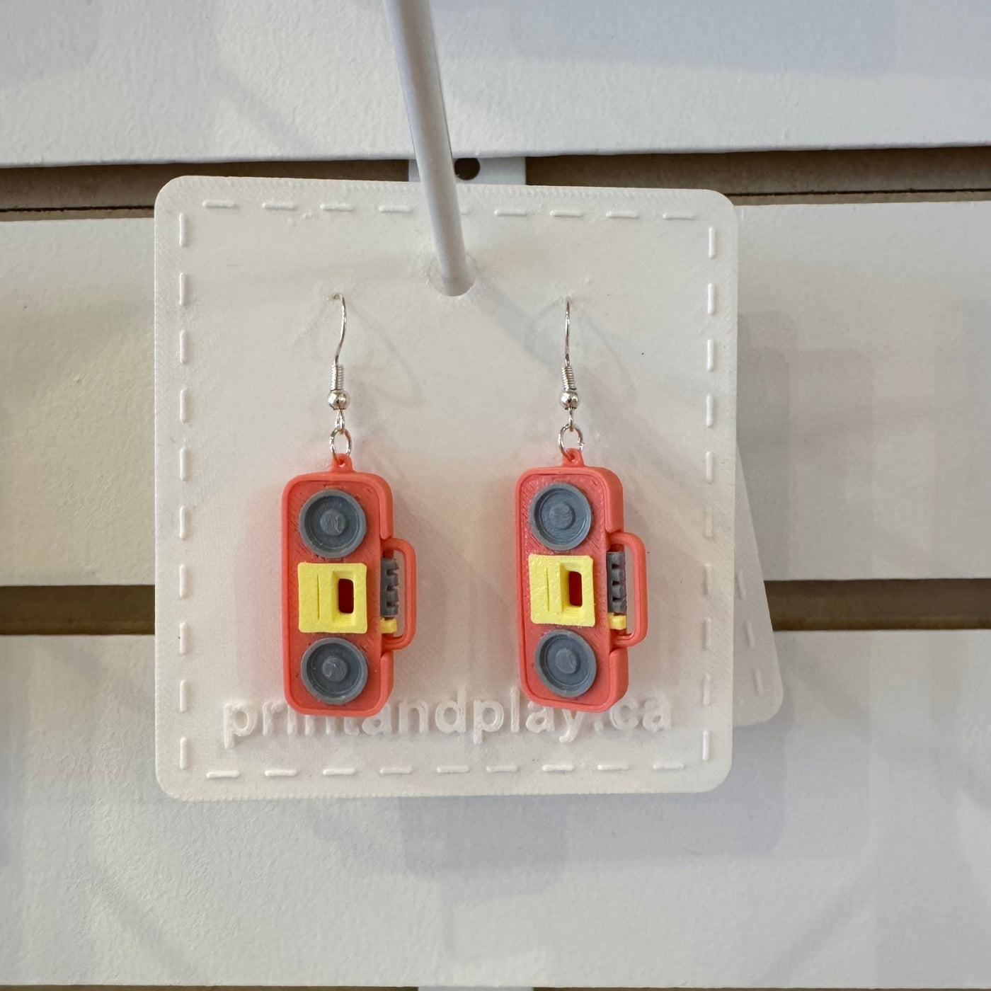Cassette Player Earrings - Print and Play