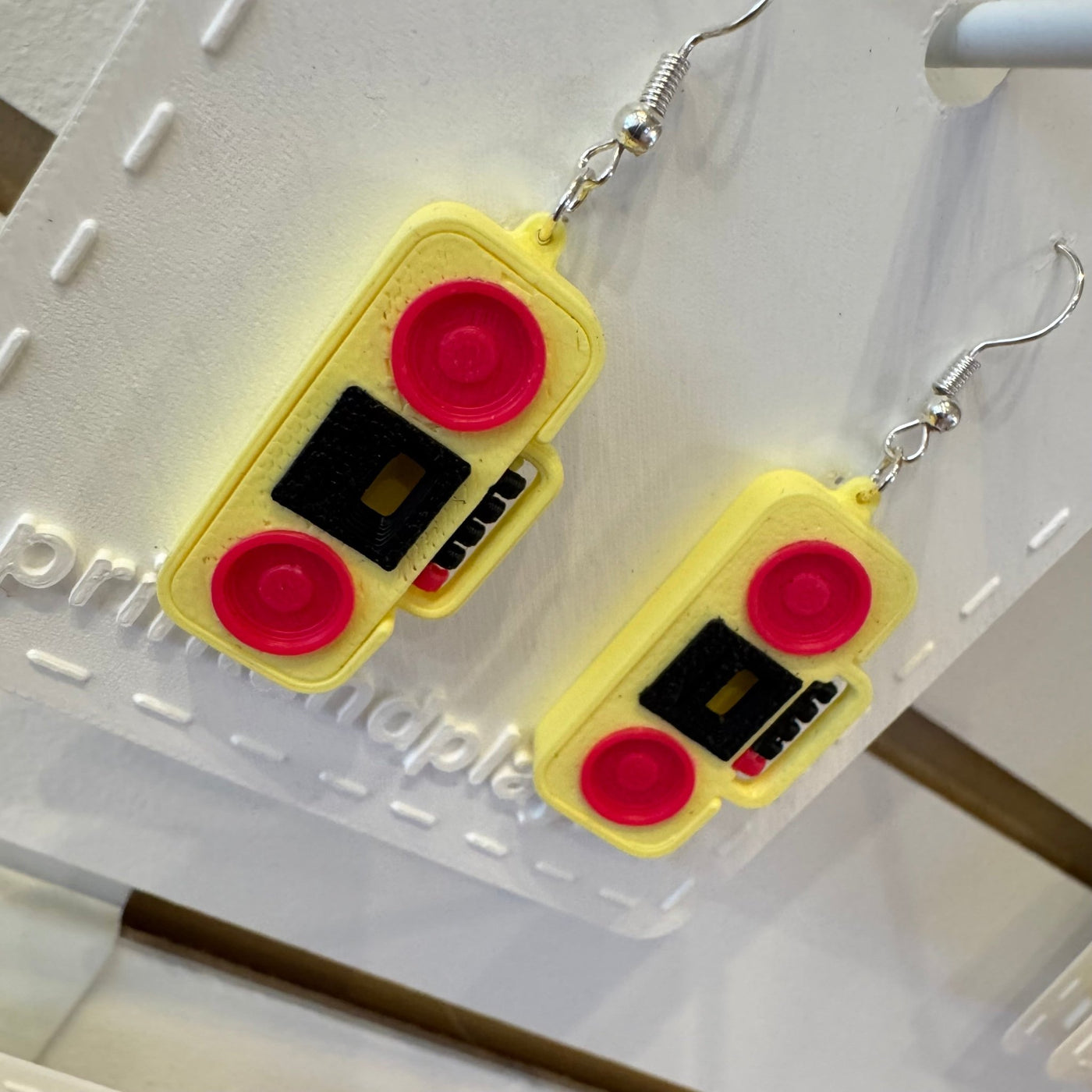 Cassette Player Earrings - Print and Play