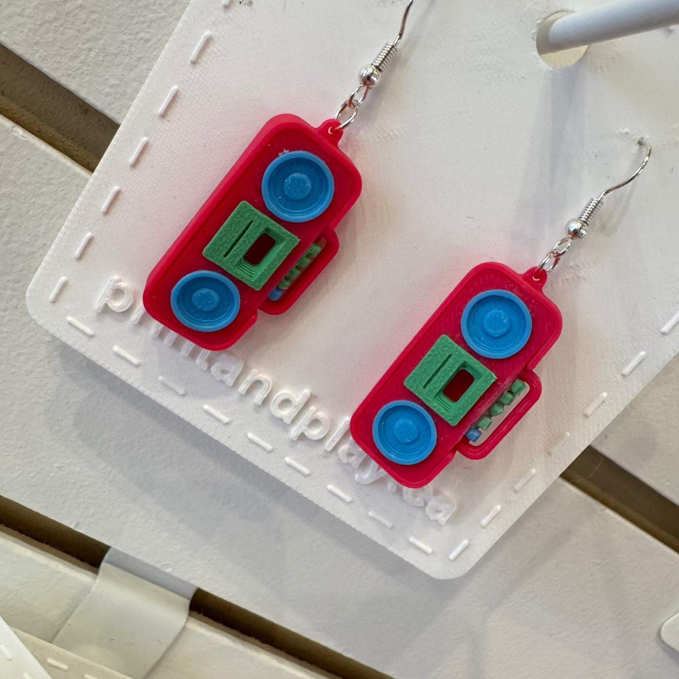 Cassette Player Earrings - Print and Play