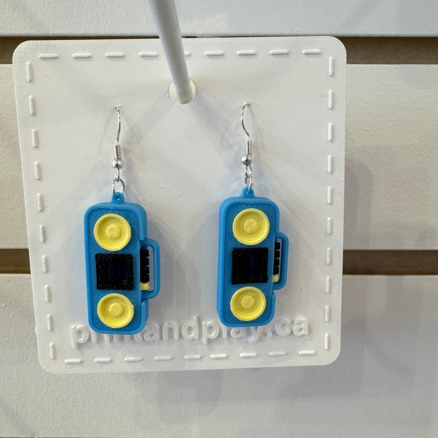 Cassette Player Earrings - Print and Play