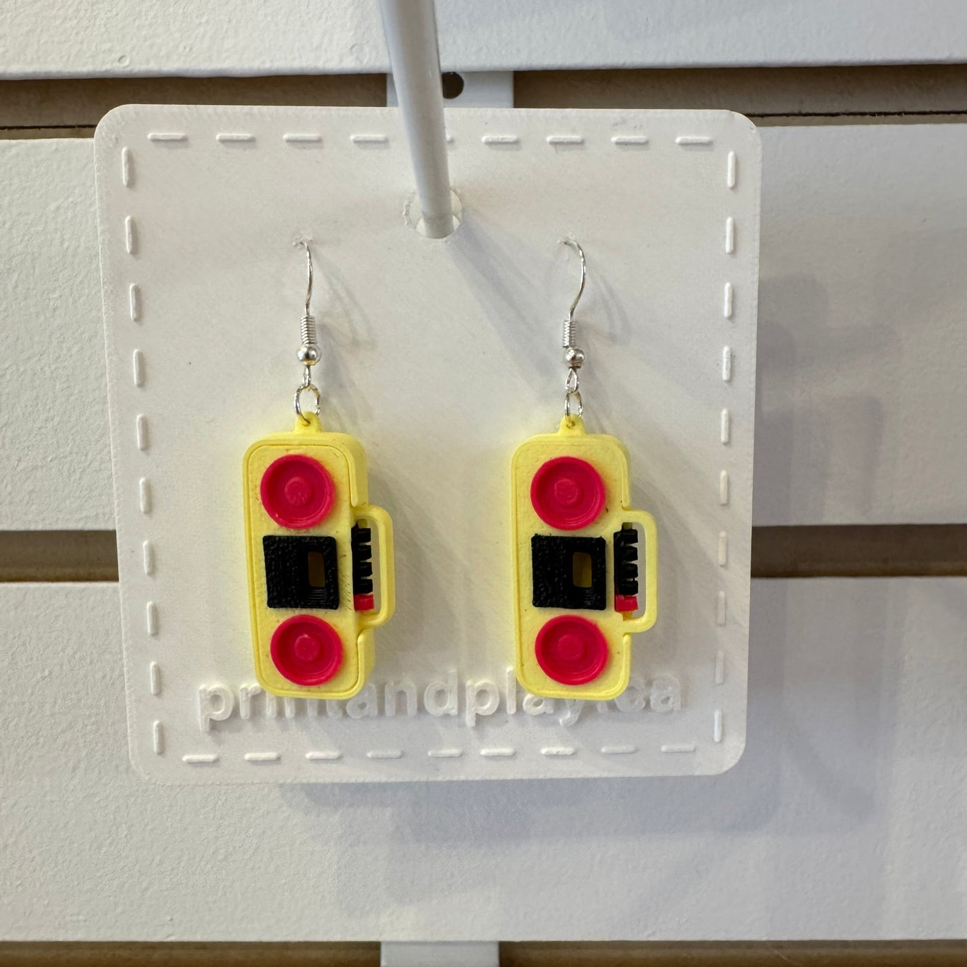 Cassette Player Earrings - Print and Play