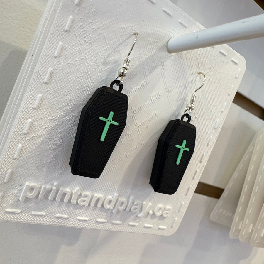 Coffin Earrings - Print and Play