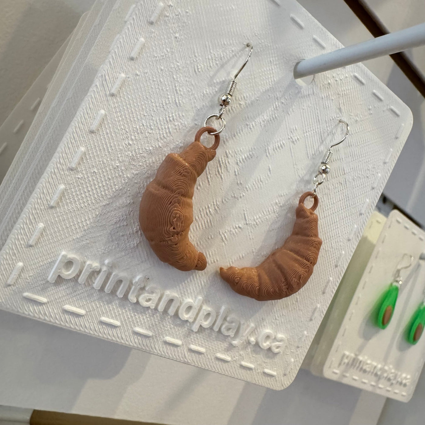 Croissant Earrings - Print and Play