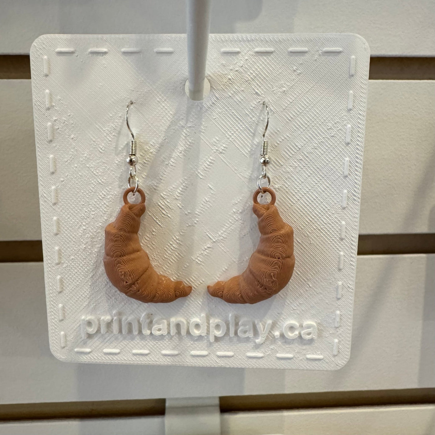 Croissant Earrings - Print and Play