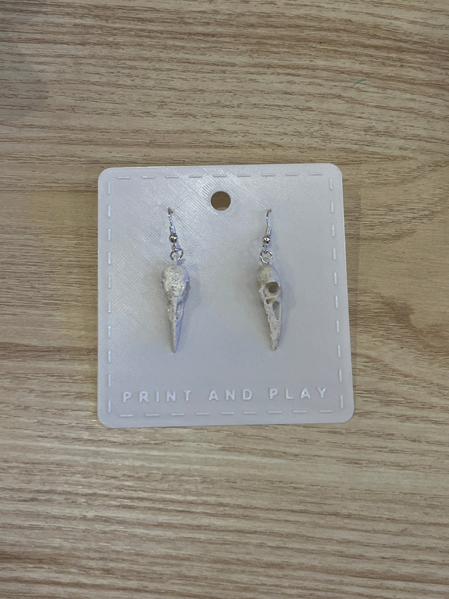 Crow Scull Earring - Print and Play