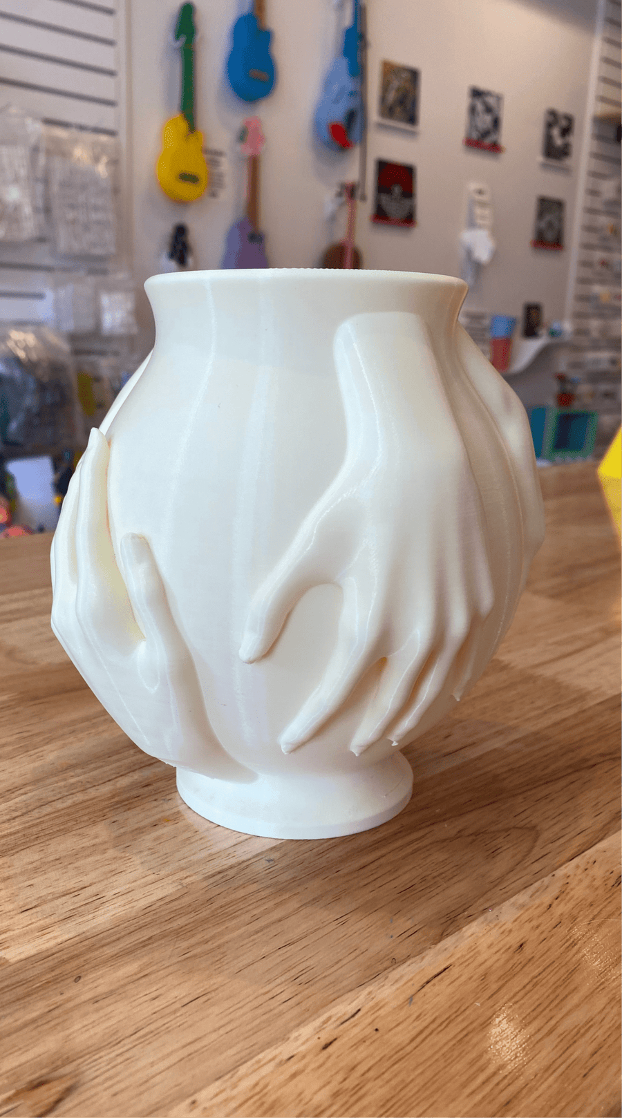 Embrace Hands Vase - Print and Play