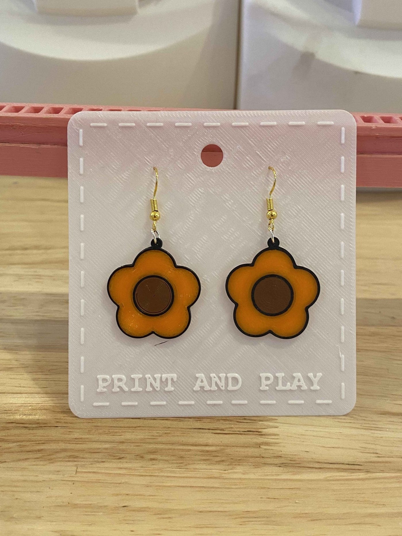 Flower Earrings - Print and Play