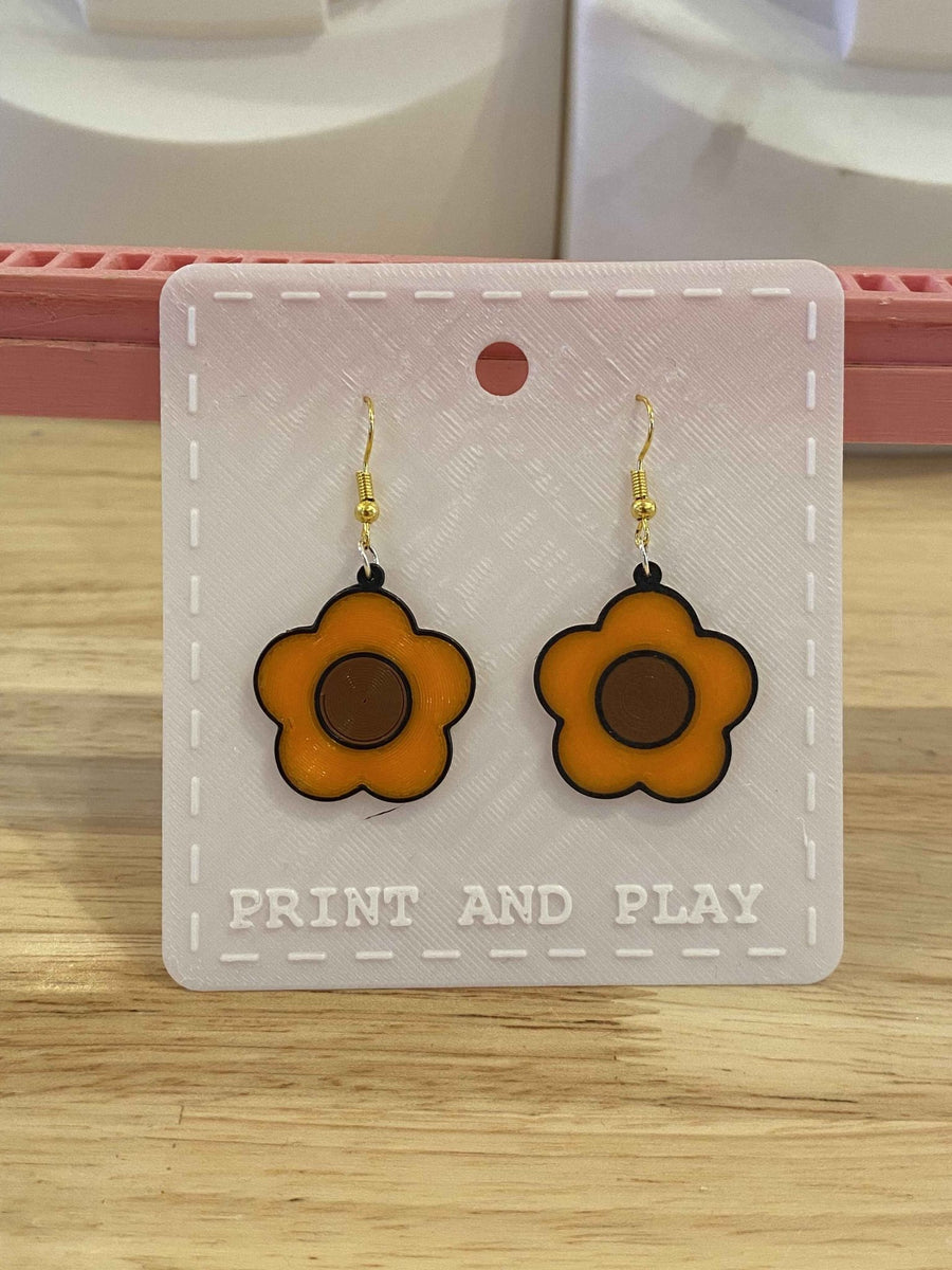 Flower Earrings - Print and Play