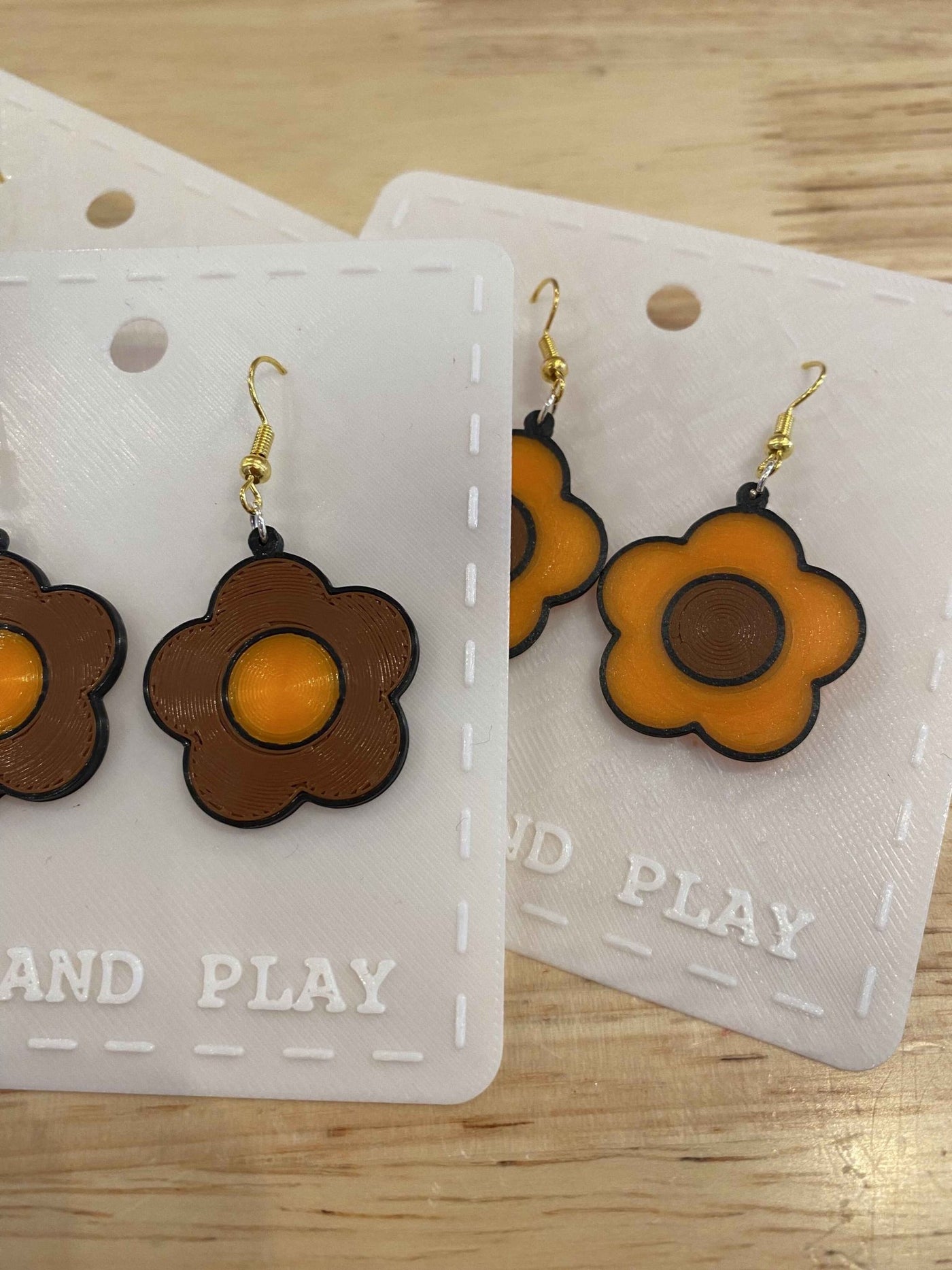 Flower Earrings - Print and Play