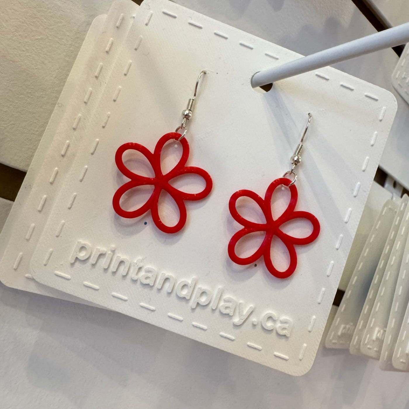 Groovy Flower Earrings - Print and Play