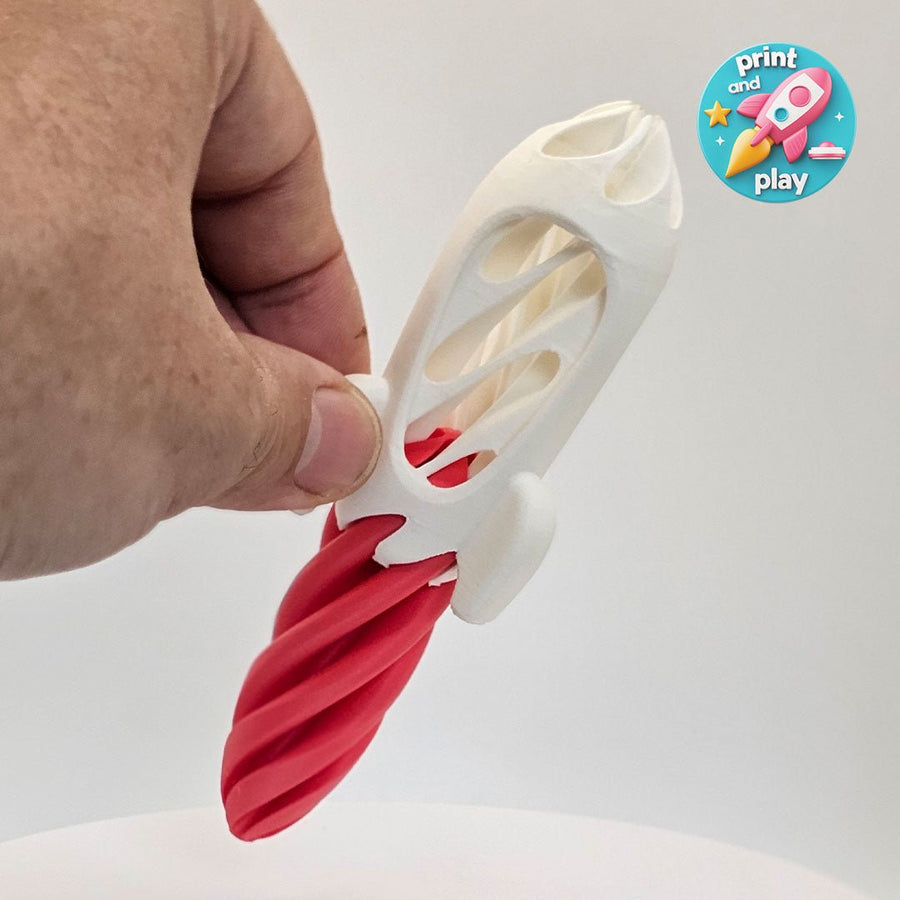 Helix Rocket Fidget | Print and Play