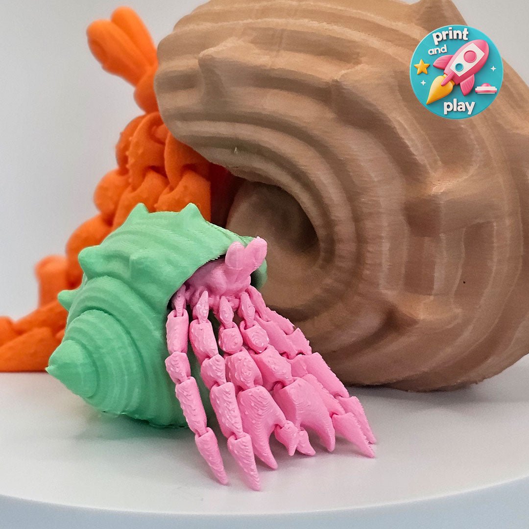 Hermit The Articulated Crab | Print and Play