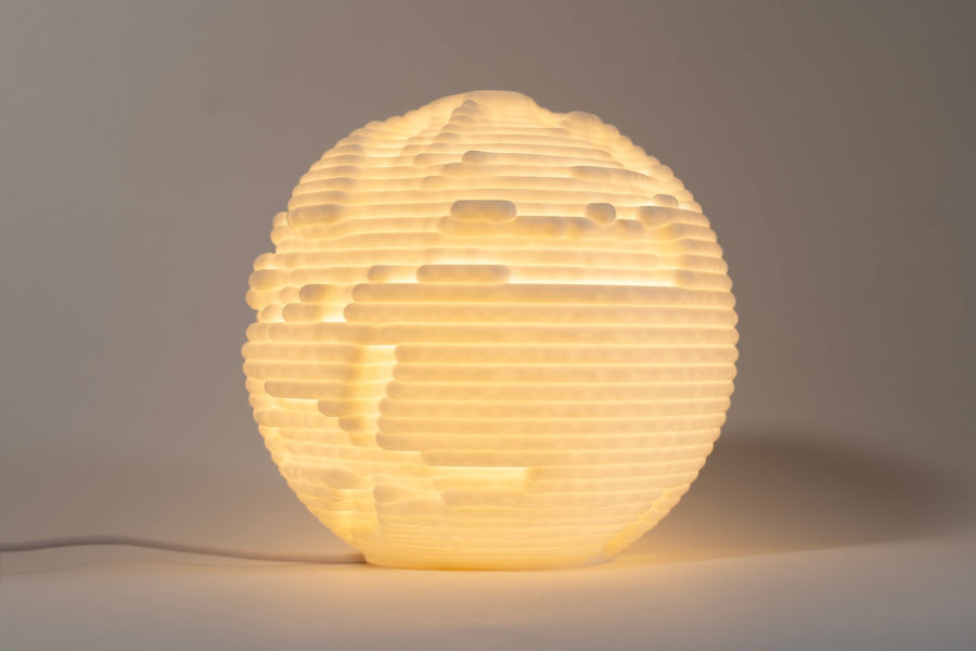 Leora Erosion Sculpted Mini Lamp - Print and Play